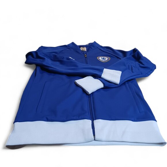 Men’s Adidas Chelsea FC Full Zip Anthem Jacket – Size M,  Blue and White NWOT - Picture 13 of 15